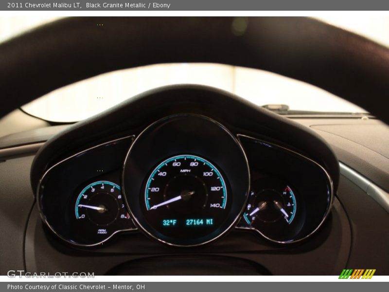 Black Granite Metallic / Ebony 2011 Chevrolet Malibu LT