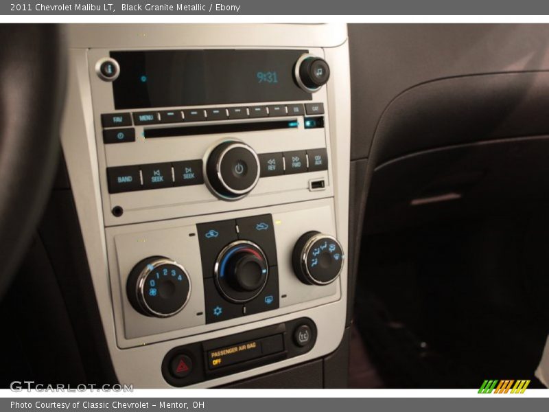 Black Granite Metallic / Ebony 2011 Chevrolet Malibu LT