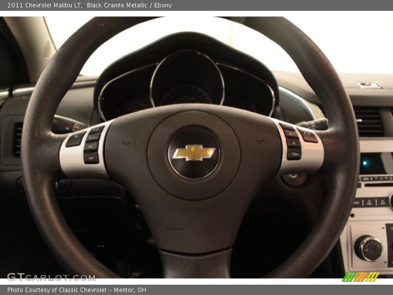 Black Granite Metallic / Ebony 2011 Chevrolet Malibu LT