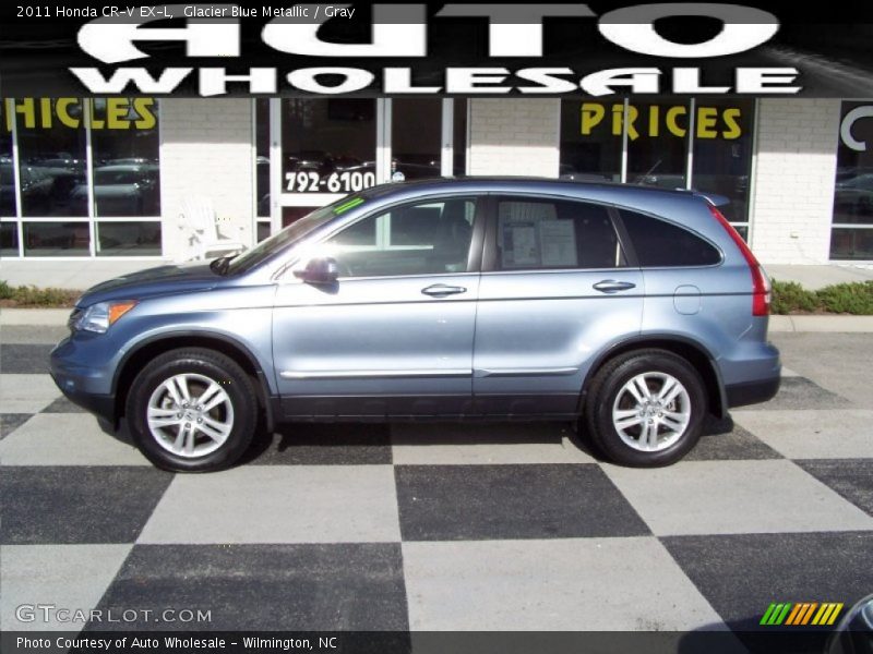 Glacier Blue Metallic / Gray 2011 Honda CR-V EX-L