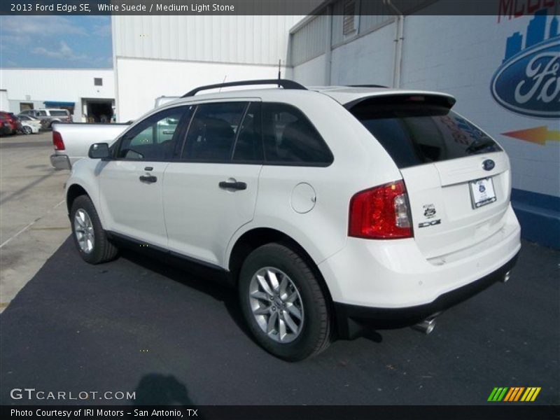 White Suede / Medium Light Stone 2013 Ford Edge SE