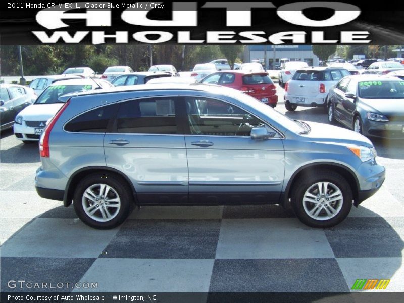 Glacier Blue Metallic / Gray 2011 Honda CR-V EX-L