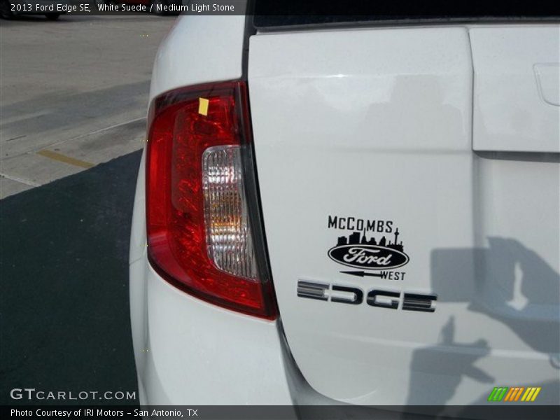 White Suede / Medium Light Stone 2013 Ford Edge SE