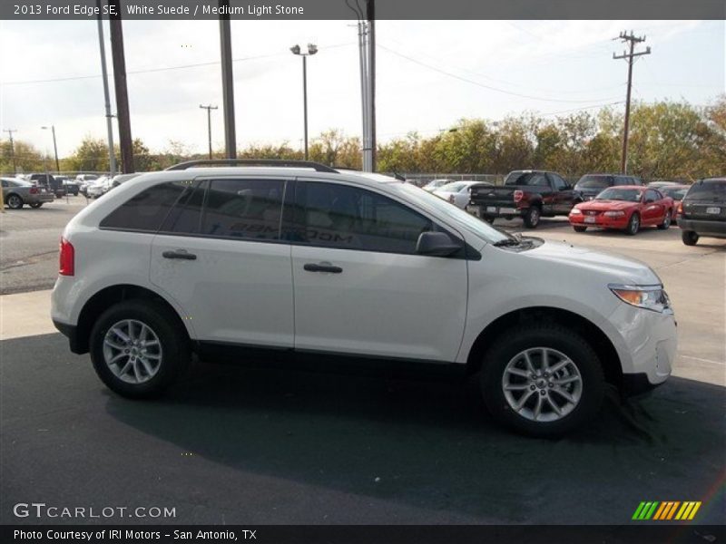 White Suede / Medium Light Stone 2013 Ford Edge SE