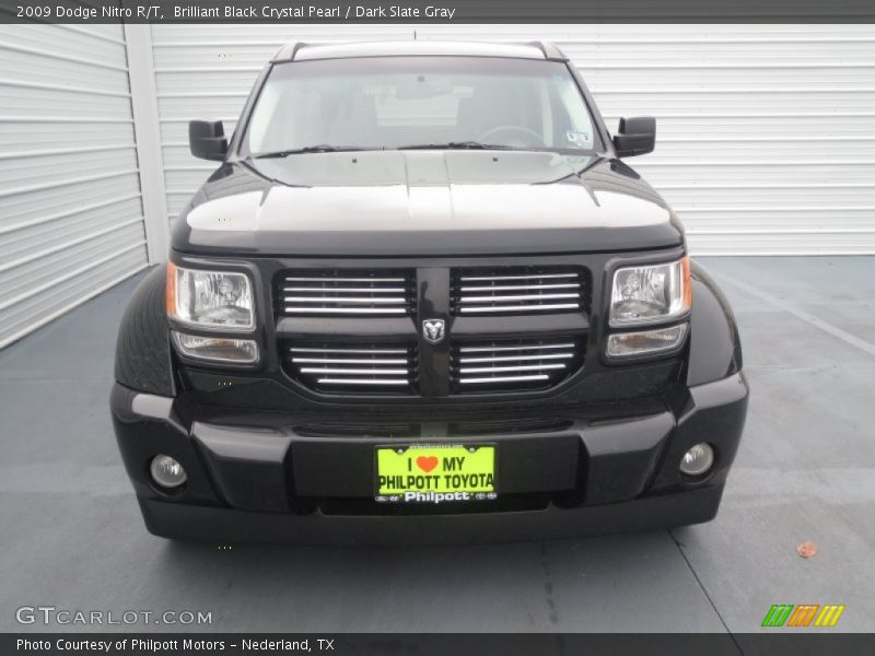 Brilliant Black Crystal Pearl / Dark Slate Gray 2009 Dodge Nitro R/T