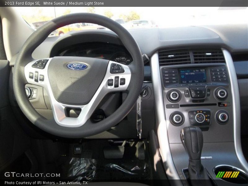 White Suede / Medium Light Stone 2013 Ford Edge SE
