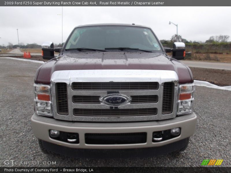 Royal Red Metallic / Chaparral Leather 2009 Ford F250 Super Duty King Ranch Crew Cab 4x4