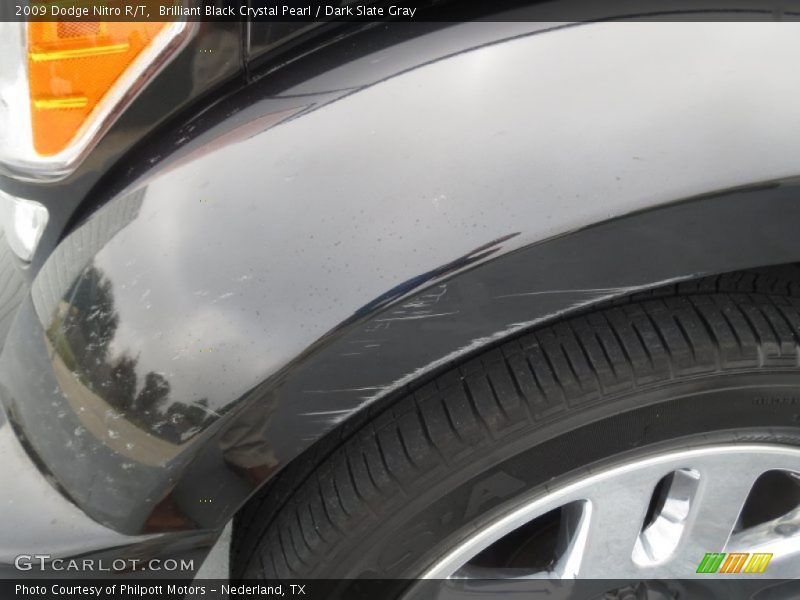 Brilliant Black Crystal Pearl / Dark Slate Gray 2009 Dodge Nitro R/T