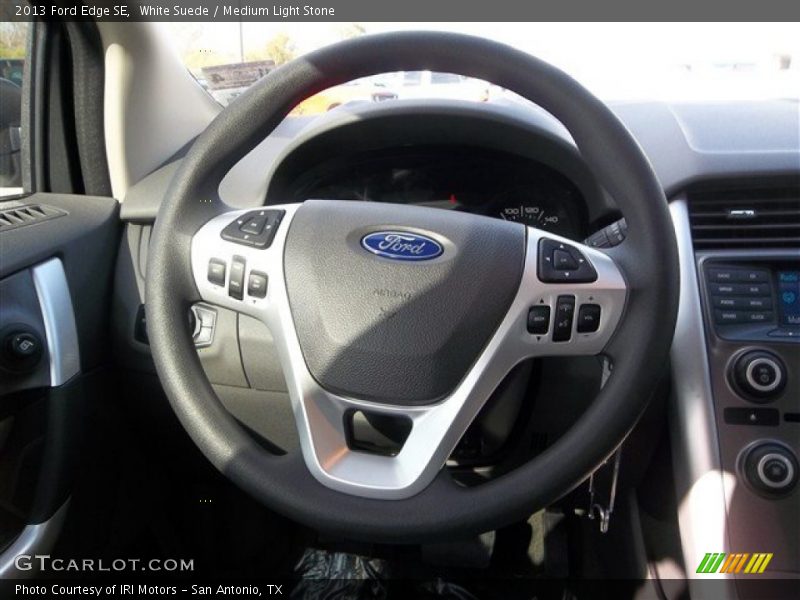White Suede / Medium Light Stone 2013 Ford Edge SE