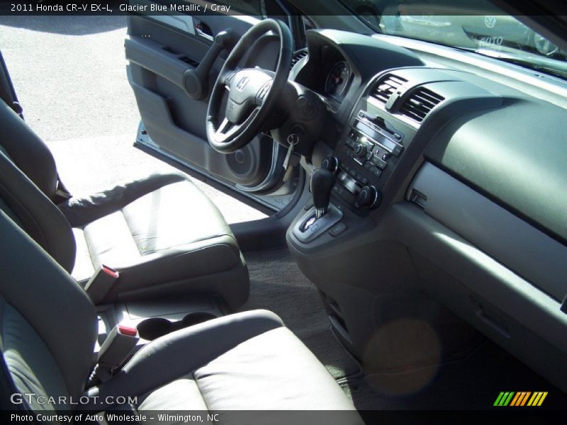 Glacier Blue Metallic / Gray 2011 Honda CR-V EX-L