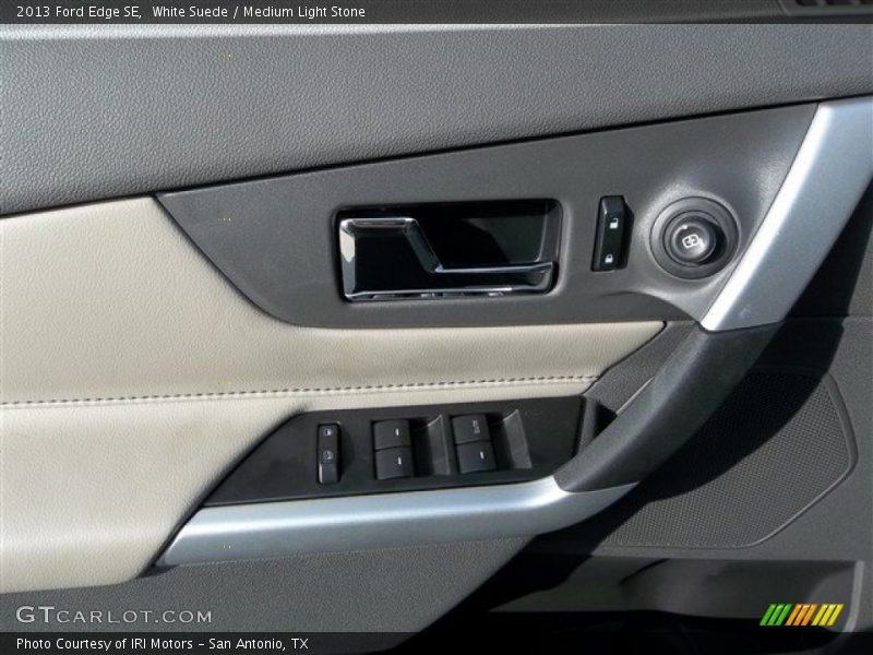 White Suede / Medium Light Stone 2013 Ford Edge SE