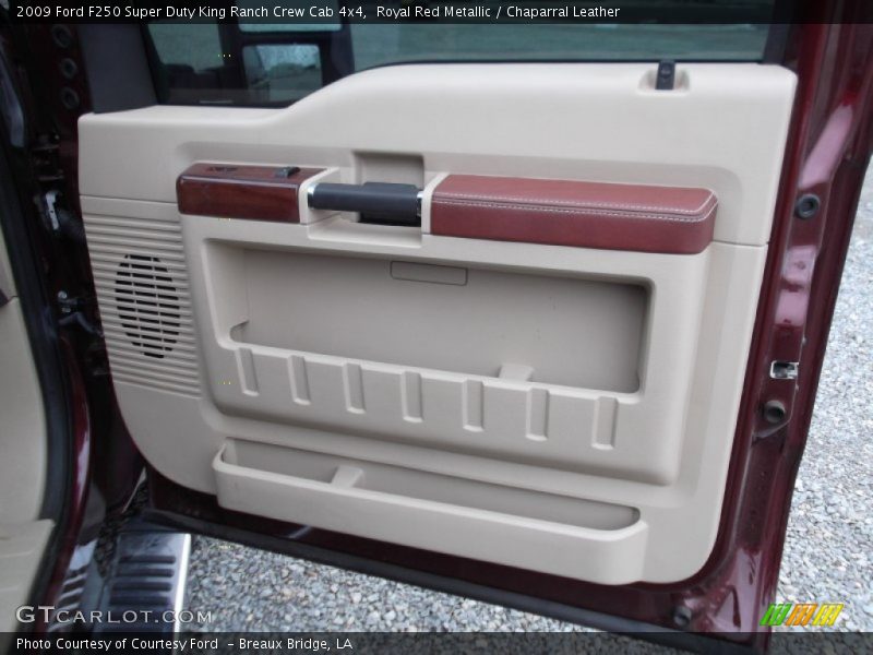 Royal Red Metallic / Chaparral Leather 2009 Ford F250 Super Duty King Ranch Crew Cab 4x4