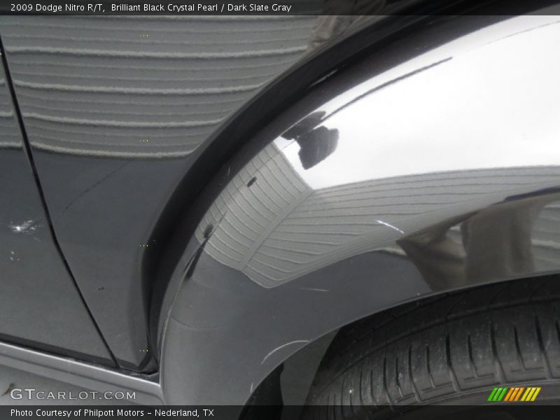 Brilliant Black Crystal Pearl / Dark Slate Gray 2009 Dodge Nitro R/T