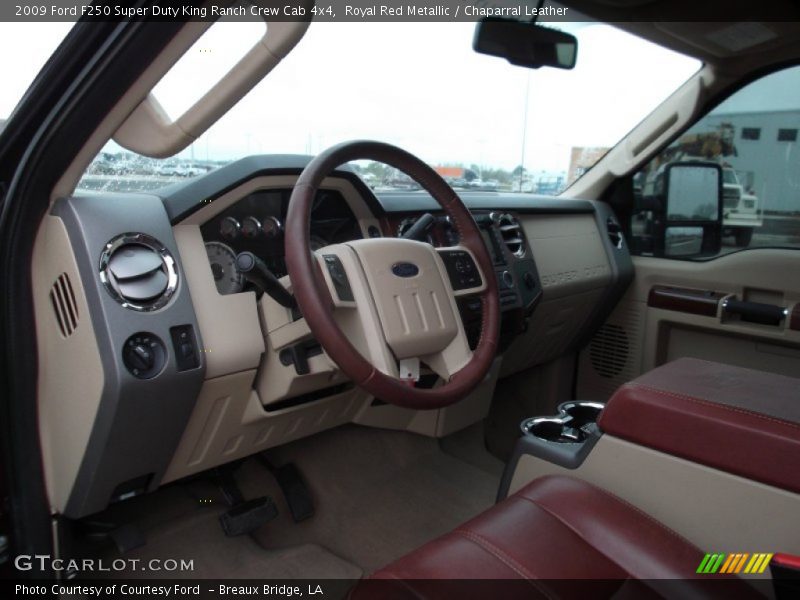 Royal Red Metallic / Chaparral Leather 2009 Ford F250 Super Duty King Ranch Crew Cab 4x4