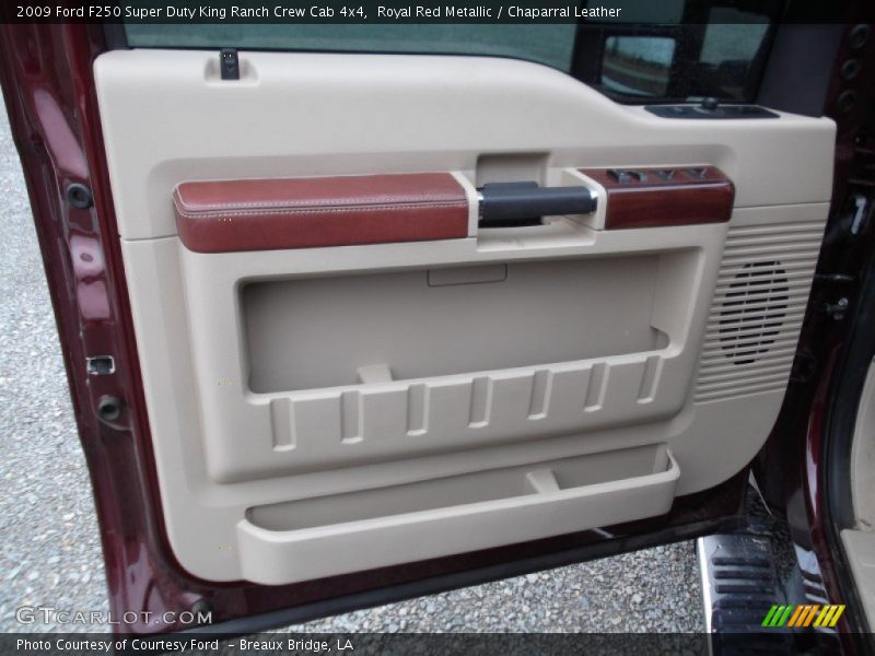 Royal Red Metallic / Chaparral Leather 2009 Ford F250 Super Duty King Ranch Crew Cab 4x4