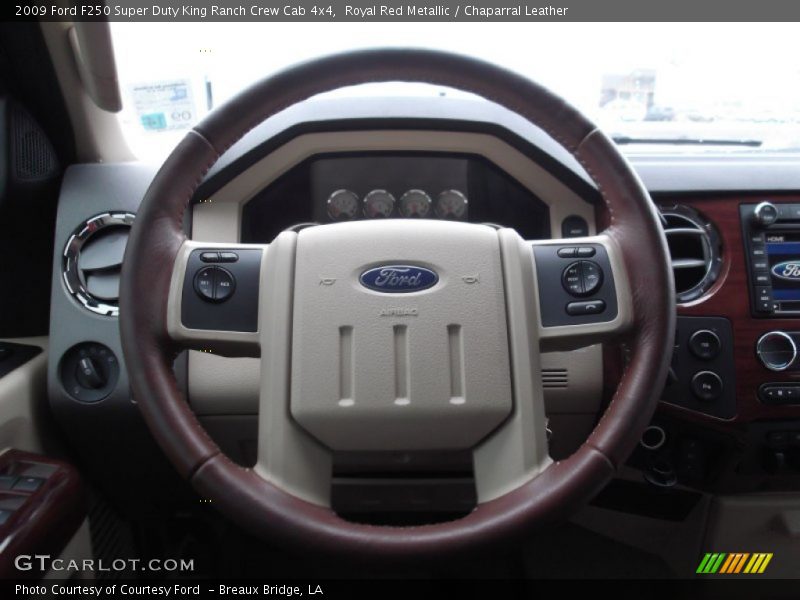 Royal Red Metallic / Chaparral Leather 2009 Ford F250 Super Duty King Ranch Crew Cab 4x4