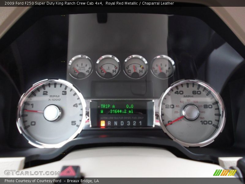 Royal Red Metallic / Chaparral Leather 2009 Ford F250 Super Duty King Ranch Crew Cab 4x4