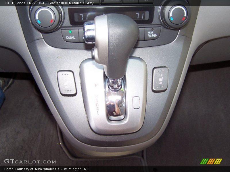 Glacier Blue Metallic / Gray 2011 Honda CR-V EX-L