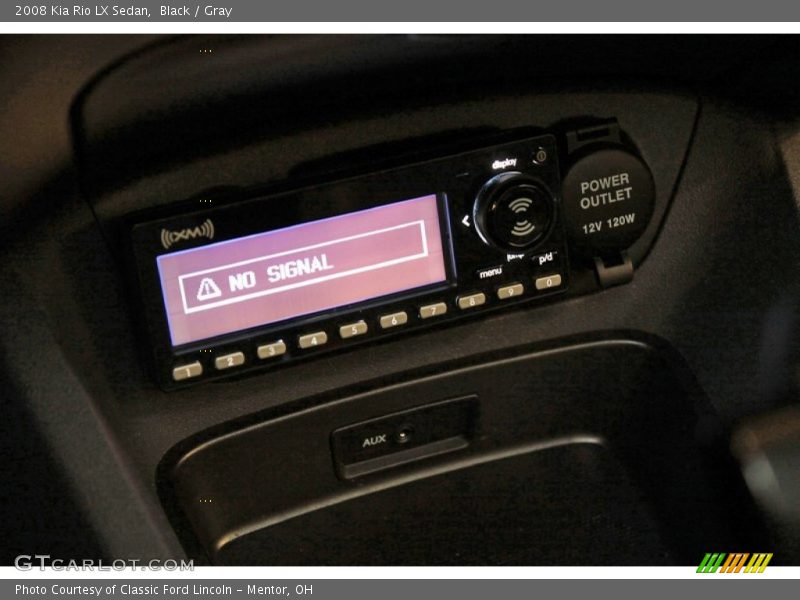 Black / Gray 2008 Kia Rio LX Sedan