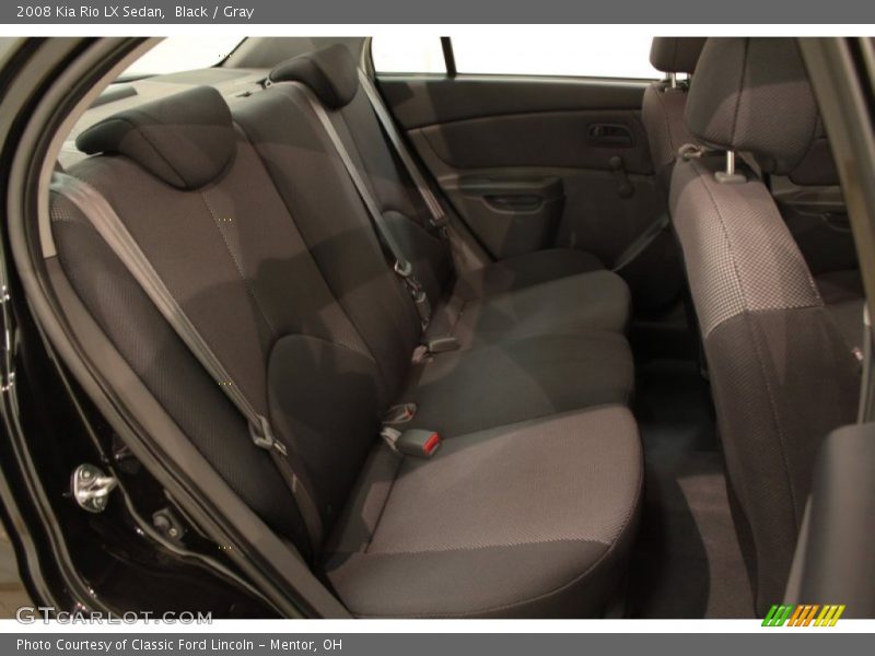 Black / Gray 2008 Kia Rio LX Sedan