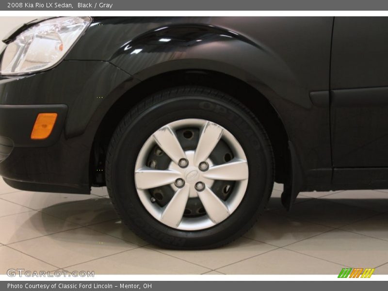 Black / Gray 2008 Kia Rio LX Sedan