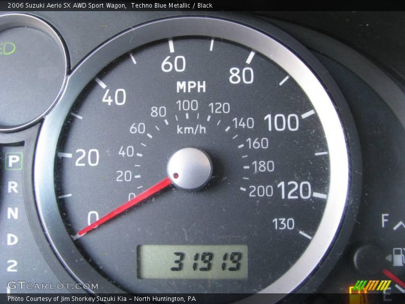 Techno Blue Metallic / Black 2006 Suzuki Aerio SX AWD Sport Wagon
