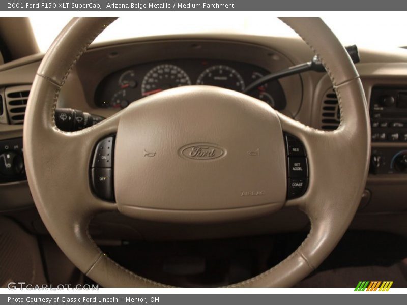 Arizona Beige Metallic / Medium Parchment 2001 Ford F150 XLT SuperCab