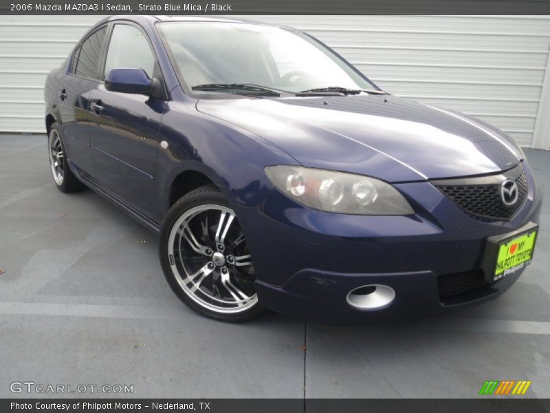Strato Blue Mica / Black 2006 Mazda MAZDA3 i Sedan