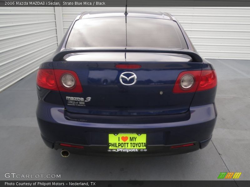 Strato Blue Mica / Black 2006 Mazda MAZDA3 i Sedan