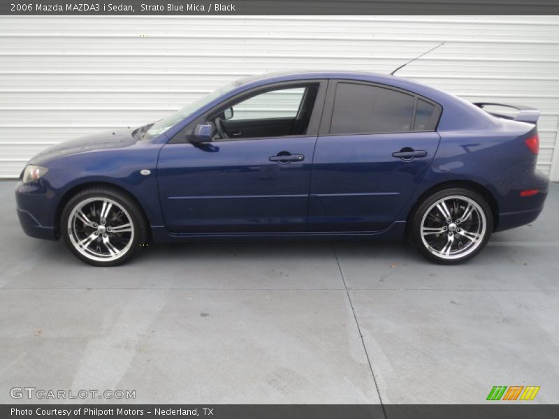 Strato Blue Mica / Black 2006 Mazda MAZDA3 i Sedan