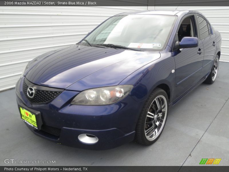 Strato Blue Mica / Black 2006 Mazda MAZDA3 i Sedan