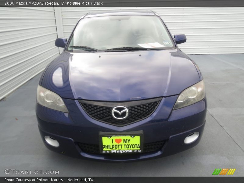 Strato Blue Mica / Black 2006 Mazda MAZDA3 i Sedan