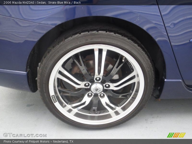 Strato Blue Mica / Black 2006 Mazda MAZDA3 i Sedan
