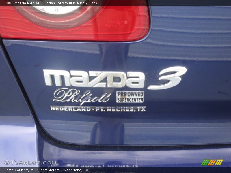 Strato Blue Mica / Black 2006 Mazda MAZDA3 i Sedan