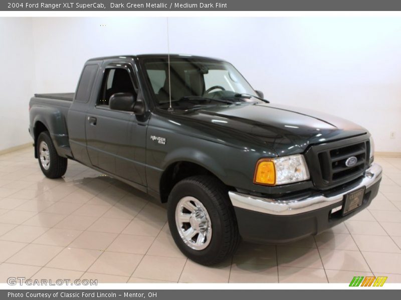 Dark Green Metallic / Medium Dark Flint 2004 Ford Ranger XLT SuperCab