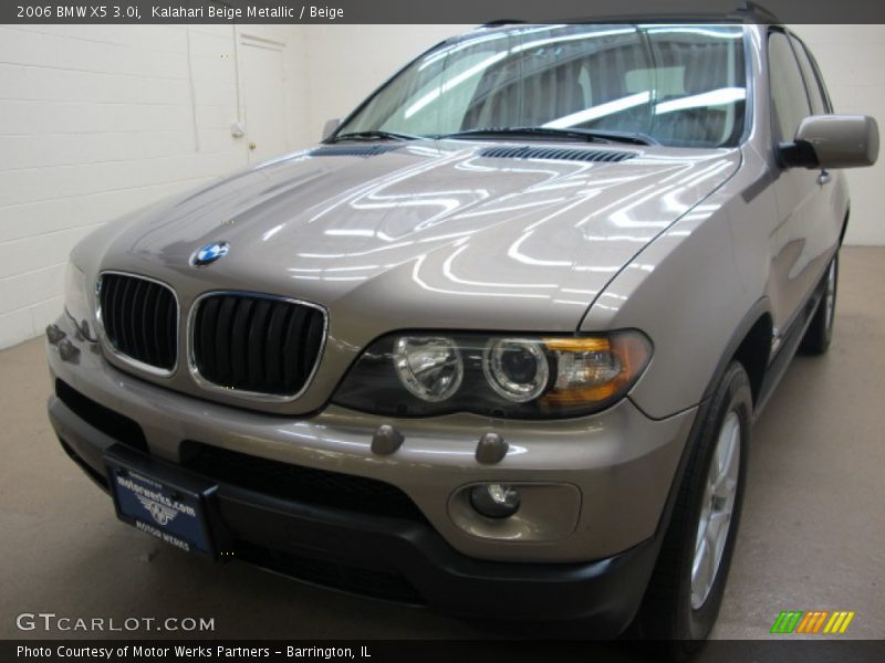 Kalahari Beige Metallic / Beige 2006 BMW X5 3.0i