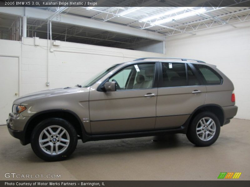 Kalahari Beige Metallic / Beige 2006 BMW X5 3.0i