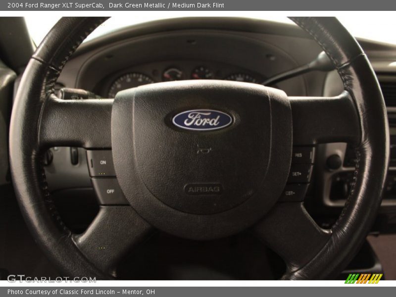 Dark Green Metallic / Medium Dark Flint 2004 Ford Ranger XLT SuperCab