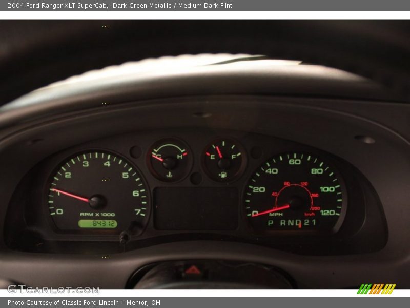 Dark Green Metallic / Medium Dark Flint 2004 Ford Ranger XLT SuperCab