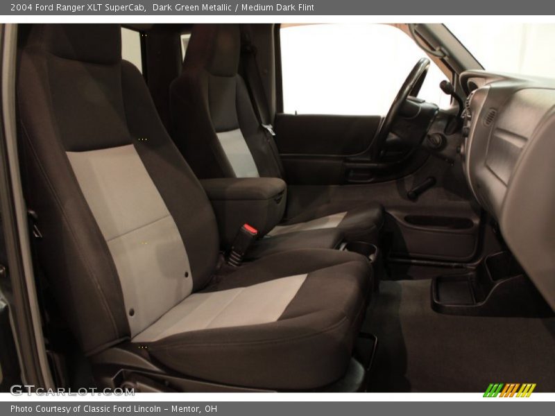 Dark Green Metallic / Medium Dark Flint 2004 Ford Ranger XLT SuperCab