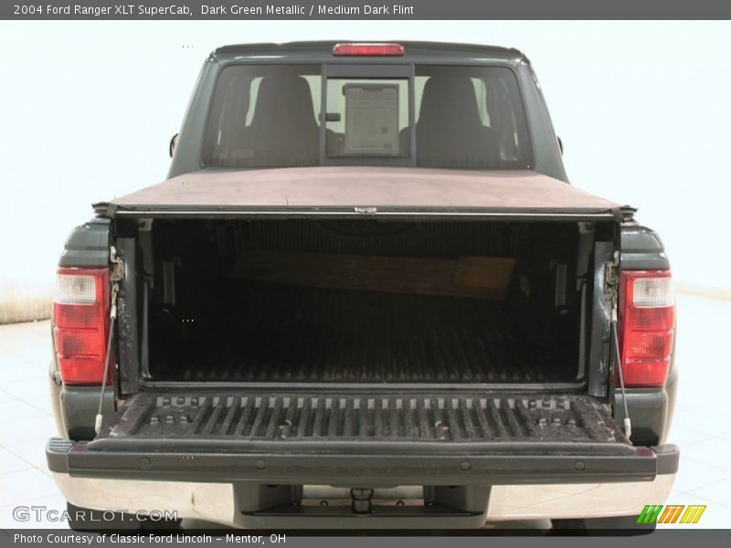 Dark Green Metallic / Medium Dark Flint 2004 Ford Ranger XLT SuperCab