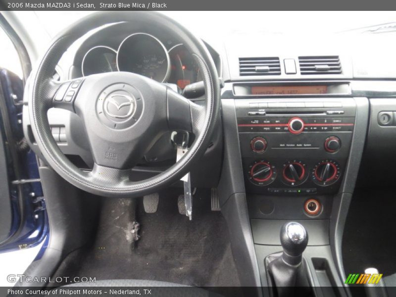 Strato Blue Mica / Black 2006 Mazda MAZDA3 i Sedan