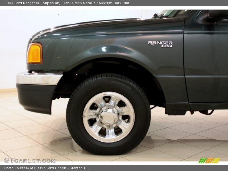 Dark Green Metallic / Medium Dark Flint 2004 Ford Ranger XLT SuperCab