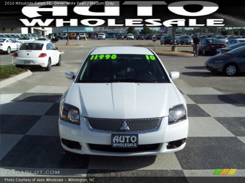 Dover White Pearl / Medium Gray 2010 Mitsubishi Galant FE