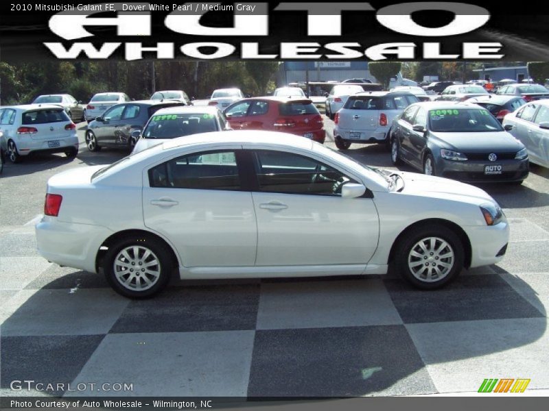 Dover White Pearl / Medium Gray 2010 Mitsubishi Galant FE