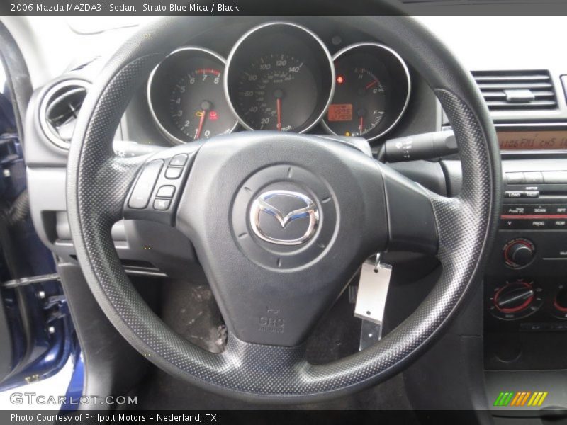 Strato Blue Mica / Black 2006 Mazda MAZDA3 i Sedan
