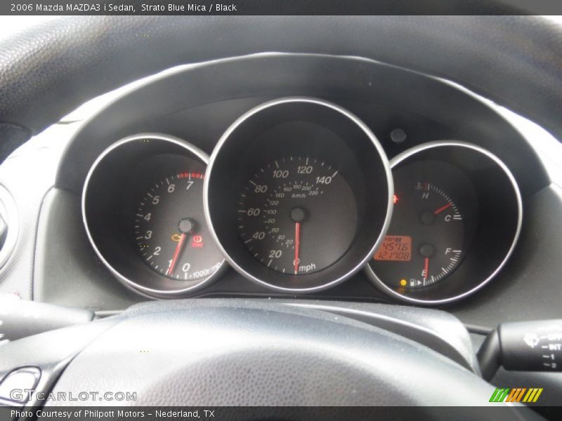 Strato Blue Mica / Black 2006 Mazda MAZDA3 i Sedan