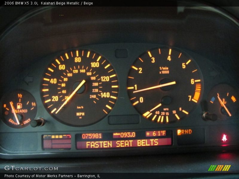 Kalahari Beige Metallic / Beige 2006 BMW X5 3.0i