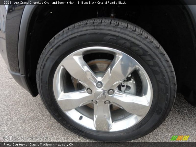 Brilliant Black Crystal Pearl / Black 2013 Jeep Grand Cherokee Overland Summit 4x4