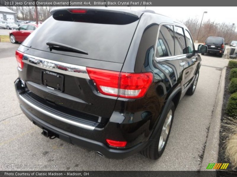 Brilliant Black Crystal Pearl / Black 2013 Jeep Grand Cherokee Overland Summit 4x4